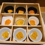 鮨 青海 - 雲丹9種盛り