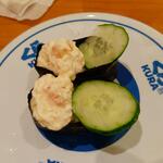 無添くら寿司 - えびマヨ軍艦 (税込)110円 (2022.08.21)