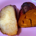 Yakiimo Cafe Nakamura Ya - 左邊是紅芋，右邊是萬聖節甜點