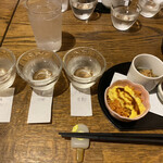 チャコールスタンド青 - 日本酒３種飲み比べ