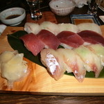 あわ美 - うにくらのコース　〆の寿司