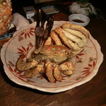 うにくらのコース　あさりの酒蒸しのかわりのカニ（いいの？高級品だよｗ）