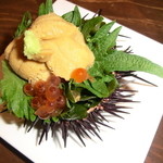 うにくらのコース　うに・いくら