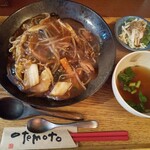 ゆるり 中華食堂 癒食同源 - 「あんかけ焼きそば」＋「くん玉」