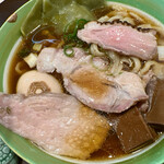 手打麺祭 かめ囲 - チャーシューと鴨肉