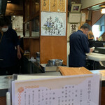 Masaki - カウンターから見た厨房の様子
