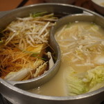 和食さと - 白湯スープと地鶏スープ