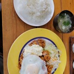 ル・ポワル - チキンカツご飯大盛り900円