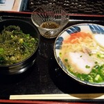 Miyarabi - 半そば ＋ミニ 海ぶどう丼 950円