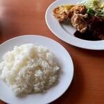 不二家レストラン  - チキン唐揚げ&ハンバーグ¥869