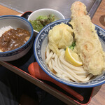 釜たけうどん めっせ熊 - ちく玉カレーランチ