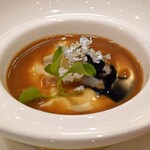 トゥ・ラ・ジョア イズム - 甲烏賊とポルチーニのムース