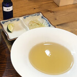 Ramen FeeL - つけ麺の麺専用の塩（海水）とお出汁？　