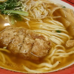 万世麺店 - ハーフ排骨拉麺