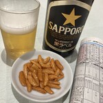 中国菜館 岡田屋 - 2022年5月ビールをゴクリ