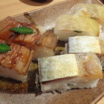 いしもん - 押し寿司盛り合わせ