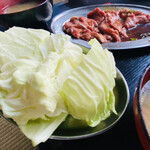 味源 - キャベツはオカワリできるよ