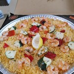 ビバパエリア - 料理写真:ガーリックシュリンプパエリアＬサイズ