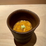 菊鮨 - 小樽 雲丹 茶碗蒸し