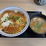 Katsuya - カツ丼の竹と豚汁の小