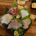 居酒屋 ちょいちょい - ■日替わり刺身5種盛り 1480円(外税)■