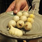 焼鳥いなかもん - うずらの卵：100円