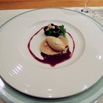 シュマンドール - フォアグラのマリネとムース、クレーム・ド・ポルト添え