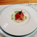 シュマンドール - 紅鮭とグレープフルーツのマリネ、アネット風味。