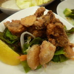 一献 - レバとニンニクの唐揚げ