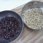 そば工房 玉江 - 玄そばとむきそば