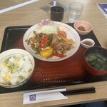 Ootoya - 夏野菜と豚のレモン塩麹炒めと枝豆もろこしご飯定食【2022.8】