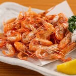 Fried river shrimp