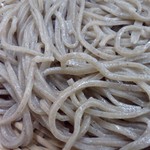 そば工房 玉江 - ひきぐるみのアップ