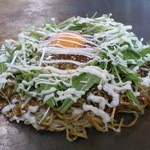 お好み焼 SETO - 肉玉そば+ミズナ