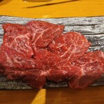 肉まる - 七輪焼き 厚切上ハラミ（680円）