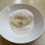レストラン・アスペルジュ - 越冬じゃがいものピューレ“淡雪” 山わさびの香りを楽しんでください