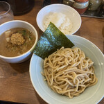 元喜家 - つけ麺にライス