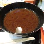 銀座 天一 - 赤出汁