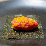 鮨 青海 - トロたく巻き