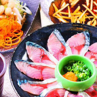 You can enjoy it because it is freshly caught and extremely fresh. Our proud mackerel shabu.