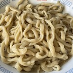 ラーメン もっけだの - 『冷凍汁なし(調理後)』の麺