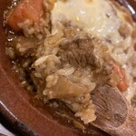 さか本 そば店 - 〆の焼きチーズカレー