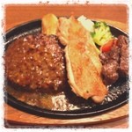 ステーキのどん - ミックスグリルA/¥1280
            
            チキングリルが美味い。
