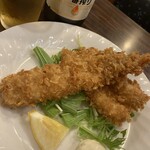 さか本 そば店 - アナゴフライ。22.05