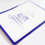 サロン・ド・テ オ・グルニエ・ドール - ショップカード。一般的な名刺サイズより大きめ。'13 4月上旬