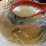 麺一盃 - 博多風豚骨魚介麺+味玉(2013/4)