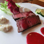 手打ち蕎麦とフレンチの やな木 - ＜2013年4月＞千屋牛のリソレ、赤と白のソース