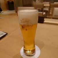 なにわ食彩　しずく - ビールはキリン一番搾り