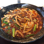 中華料理 京華茶楼 - 豚肉、春雨と野菜辛み炒め