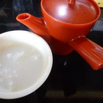 そば処　食堂正福 - 蕎麦湯です